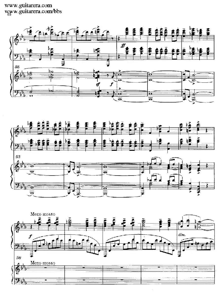 c小调第二钢琴协奏曲 Op.18（双钢琴·第三乐章）