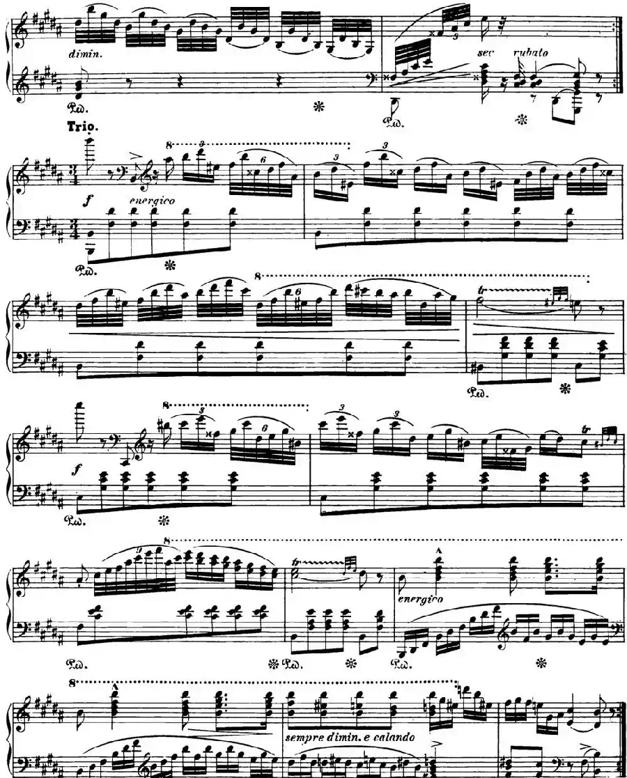 肖邦 波兰舞曲 Op.posth.P.1 No.3 升g小调