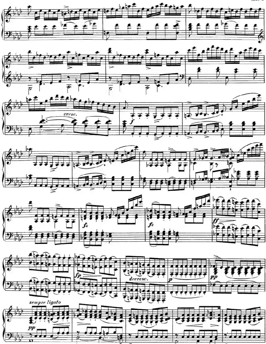 舒伯特f小调即兴曲D.935，Op.142（NO.1）