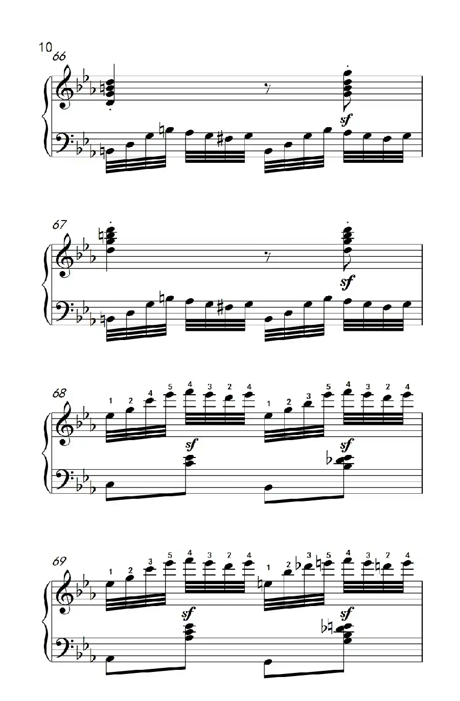 奏鸣曲 Opus 7 第四乐章(贝多芬奏鸣曲集 2)