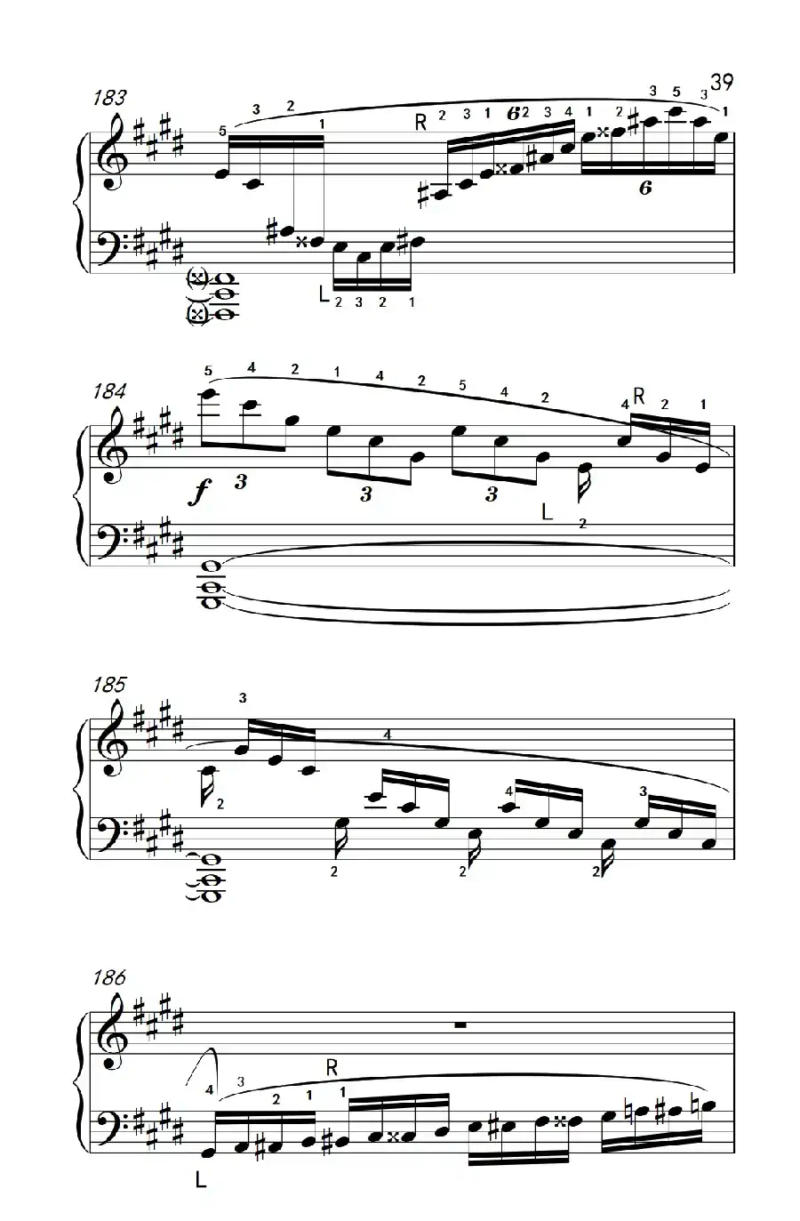 第十四号钢琴奏鸣曲（月光） 激动的急板