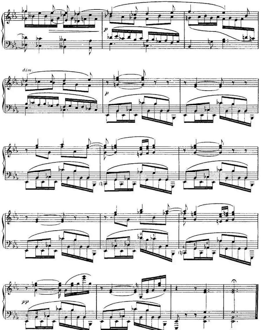 福雷13首船歌：Barcarolle No·12 in E-flat Op·106 bis