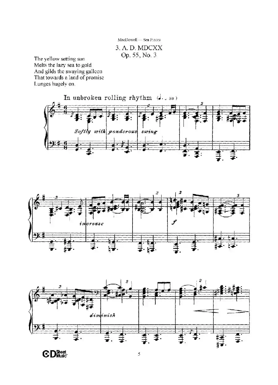 海景 Sea Pieces Op.55（No.3）