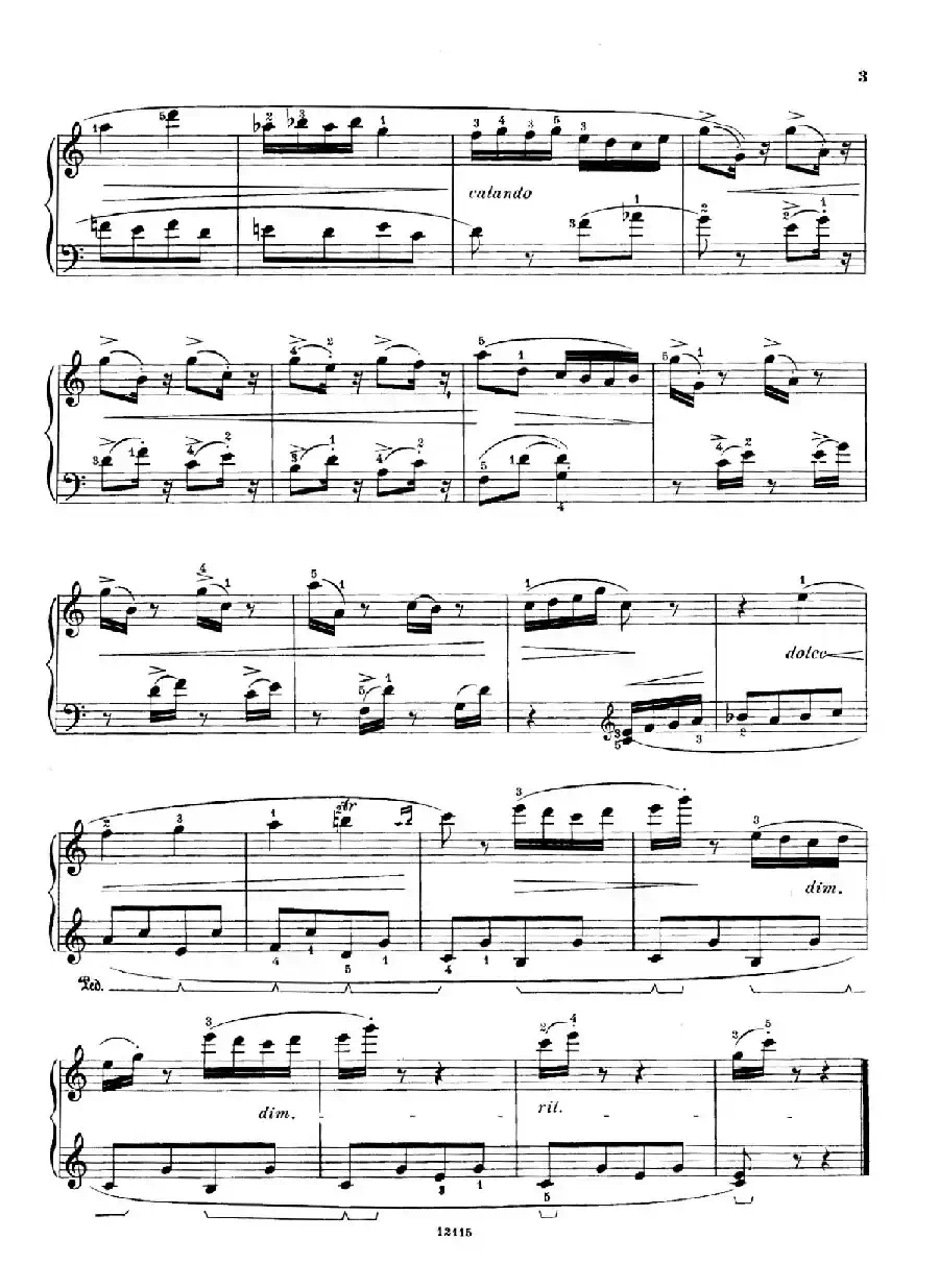 Six Humorous Bagatelles Op.11（6首幽默小品·1）