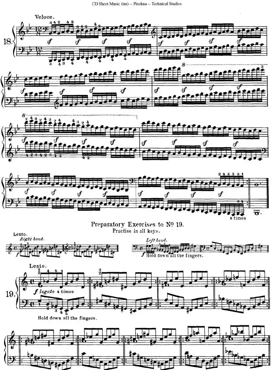 Technical Studies 60 Progressive Exercises（60首钢琴循序渐进练习曲 P31——40）