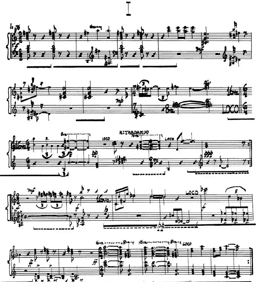 为加料钢琴而作的奏鸣曲与间奏曲（1）