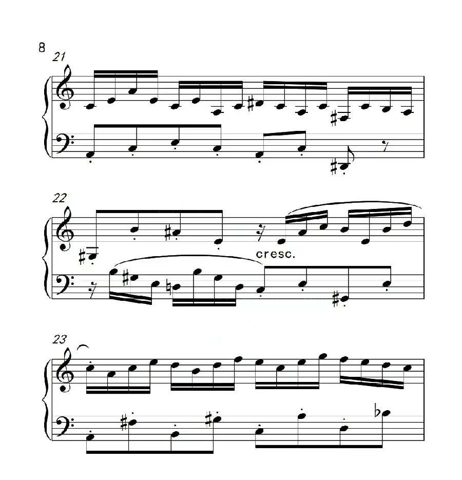 第六级B组 二部创意曲（中国音乐学院钢琴考级作品1~6级）