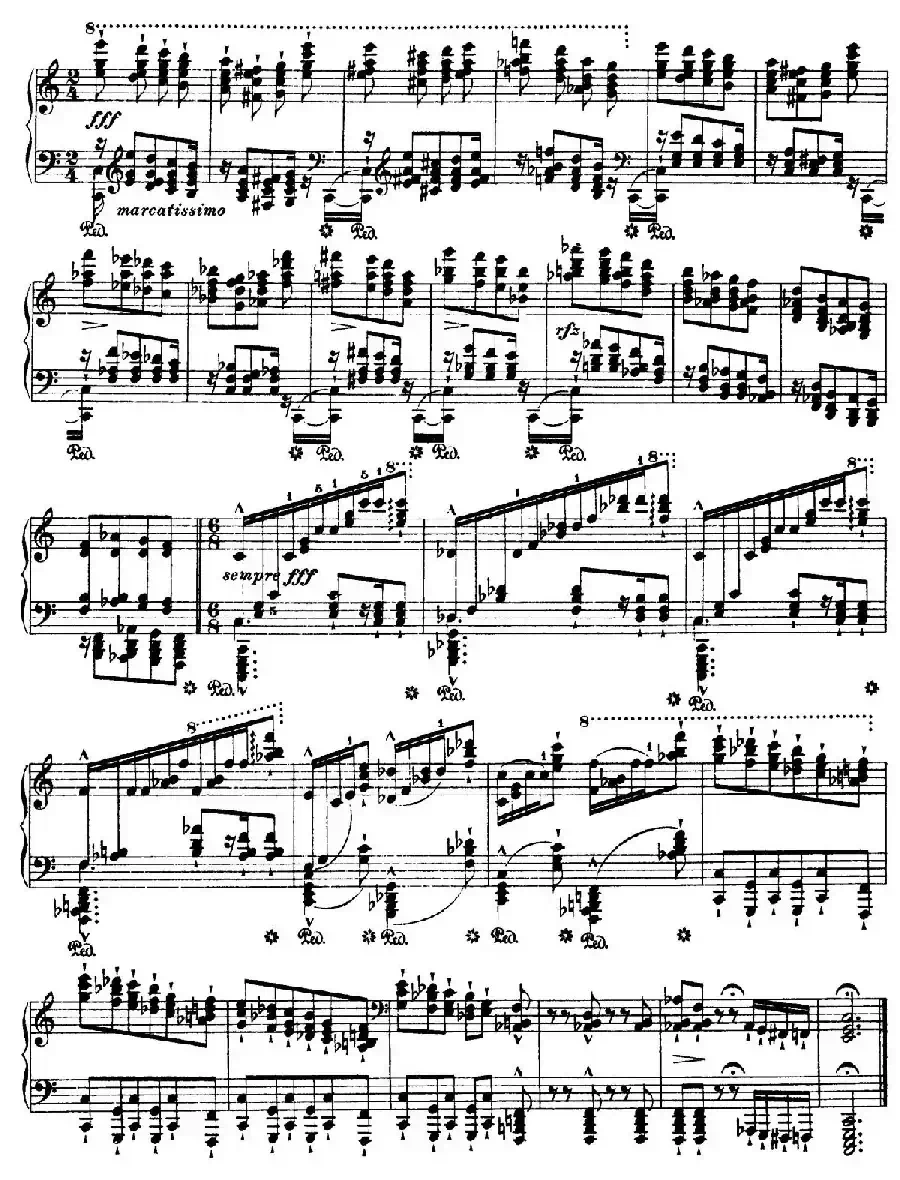 12 Etudes d'execution Transcendante S.139（12首超技练习曲·8）