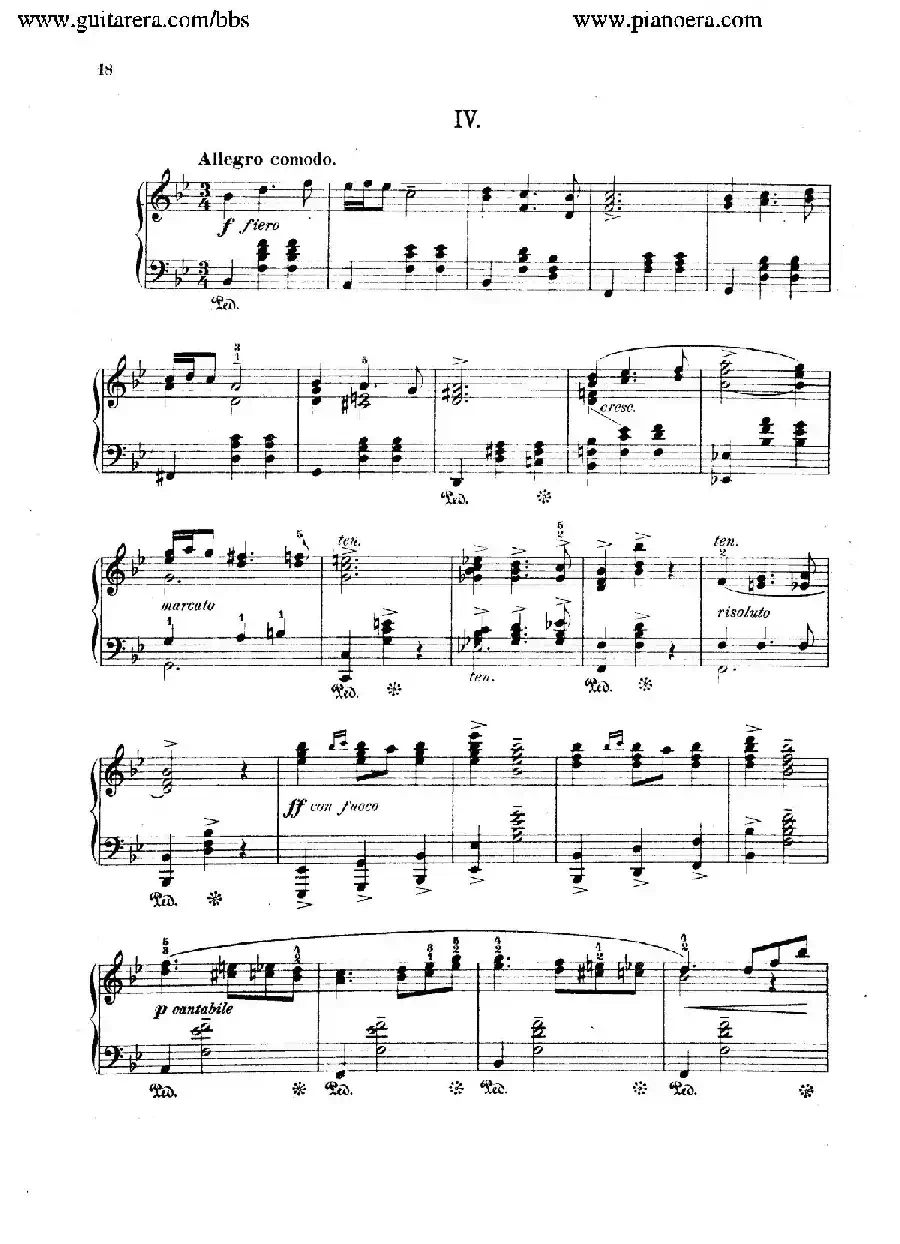 Spanish Dances Op.12（西班牙舞曲·钢琴独奏版）