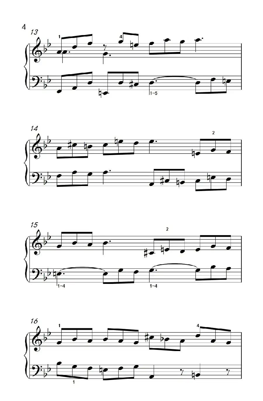 第九级1.吉格舞曲 选自《英国组曲》第三套（中央音乐学院 钢琴（业余）考级教程 7-9级）