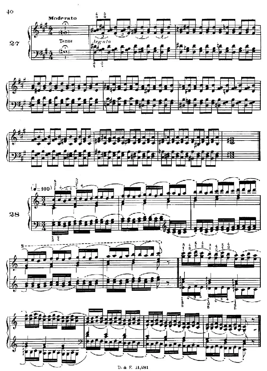 51 Exercises, WoO 6(51首钢琴练习 26—30)