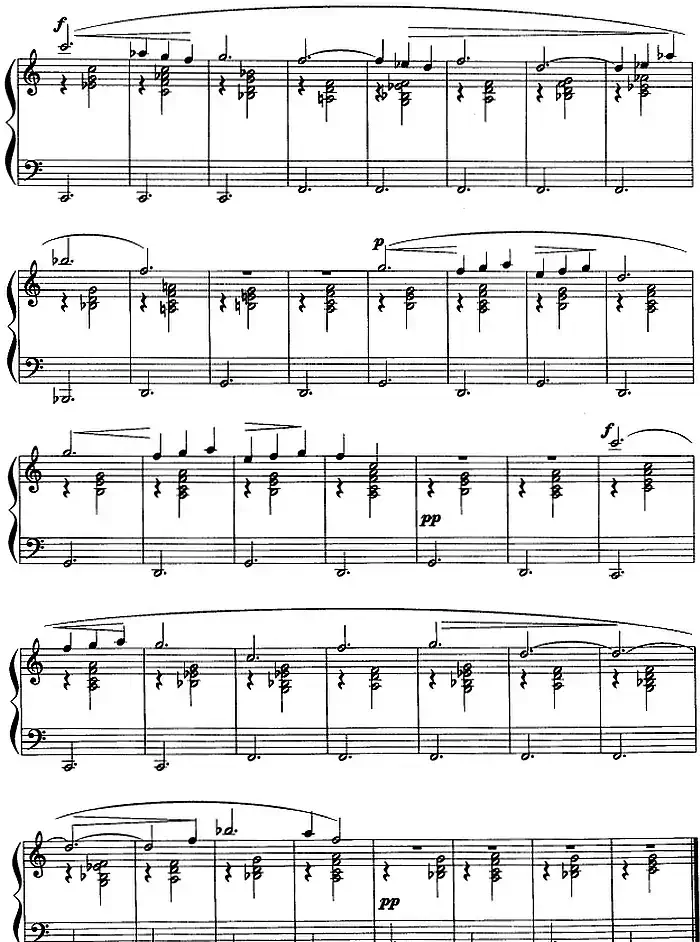 现代钢琴曲：11、裸体歌舞（一种希腊宗教舞蹈）