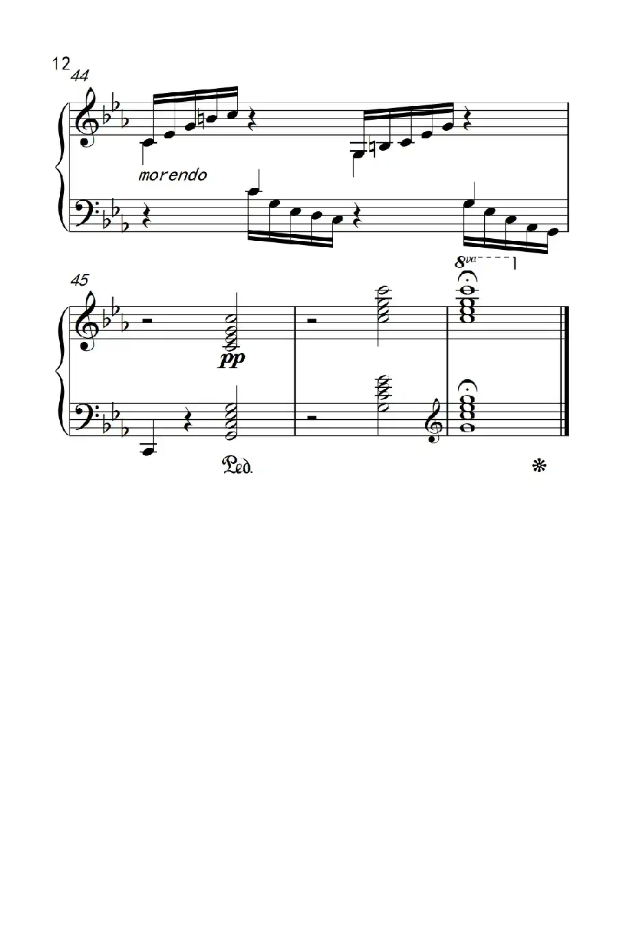 莫什科夫斯基 钢琴练习曲（第十四首）