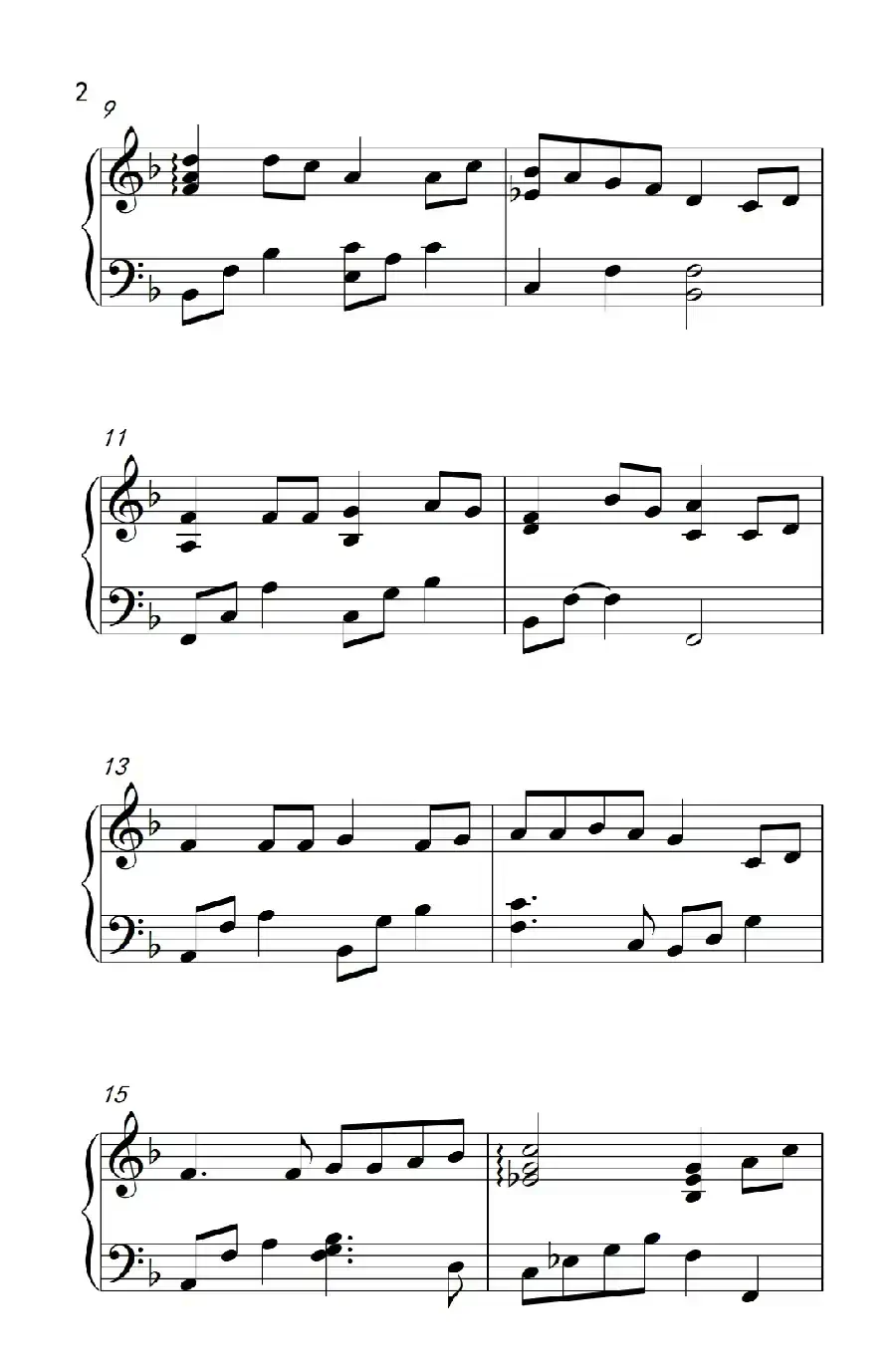 一首简单的歌（《弹吧音教》制谱版）