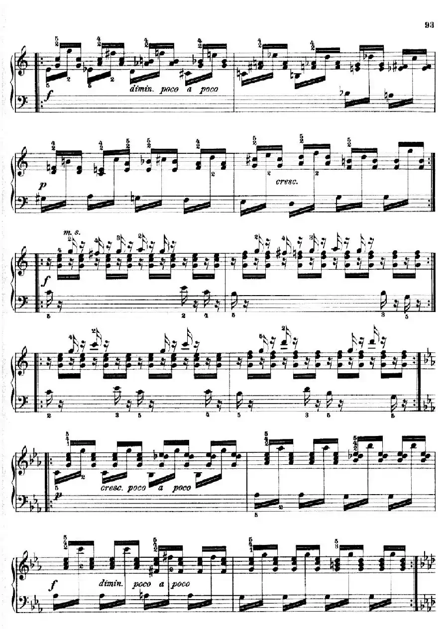 School of the Virtuoso Op.365（60首钢琴高级练习曲·40）