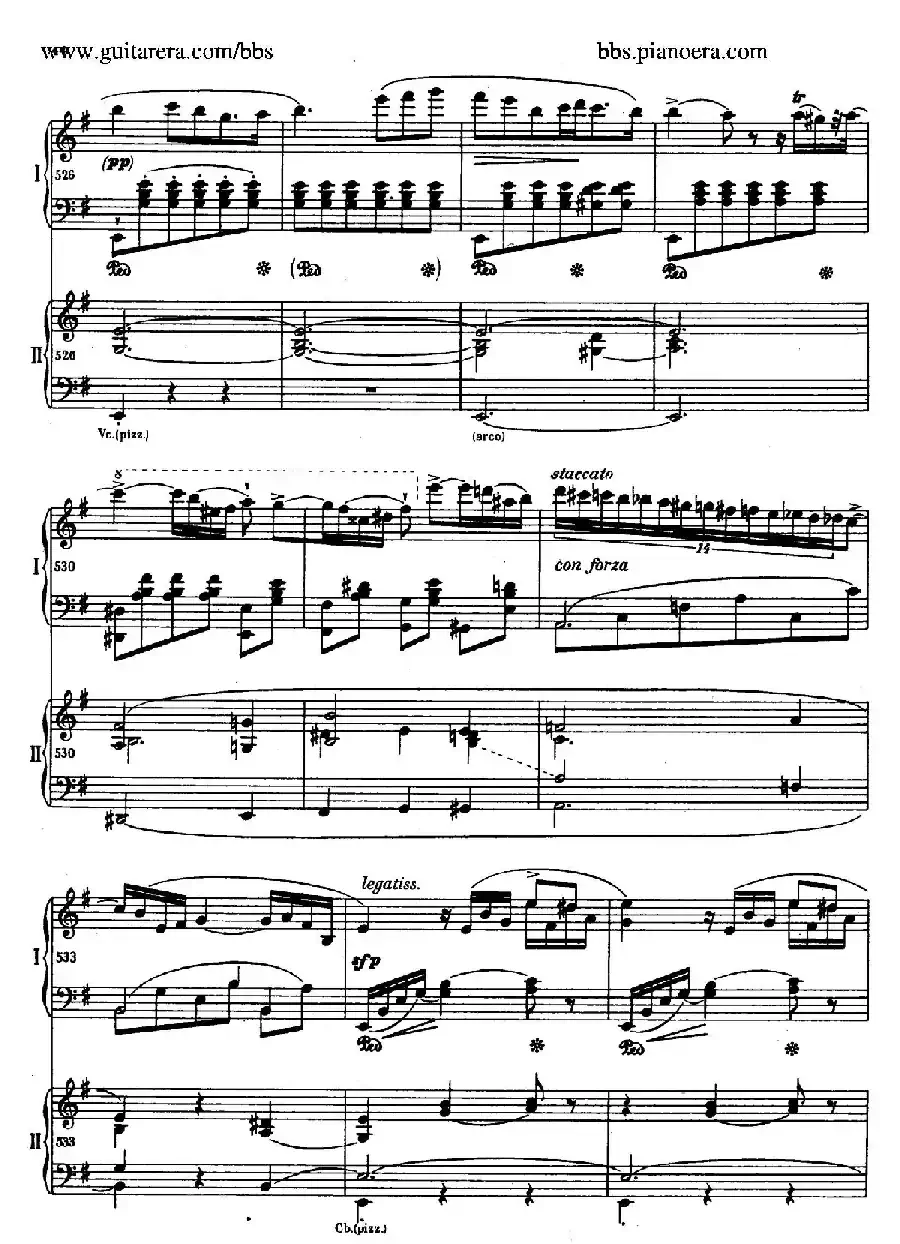 e小调第一钢琴协奏曲 Op.11（双钢琴版·第一乐章）