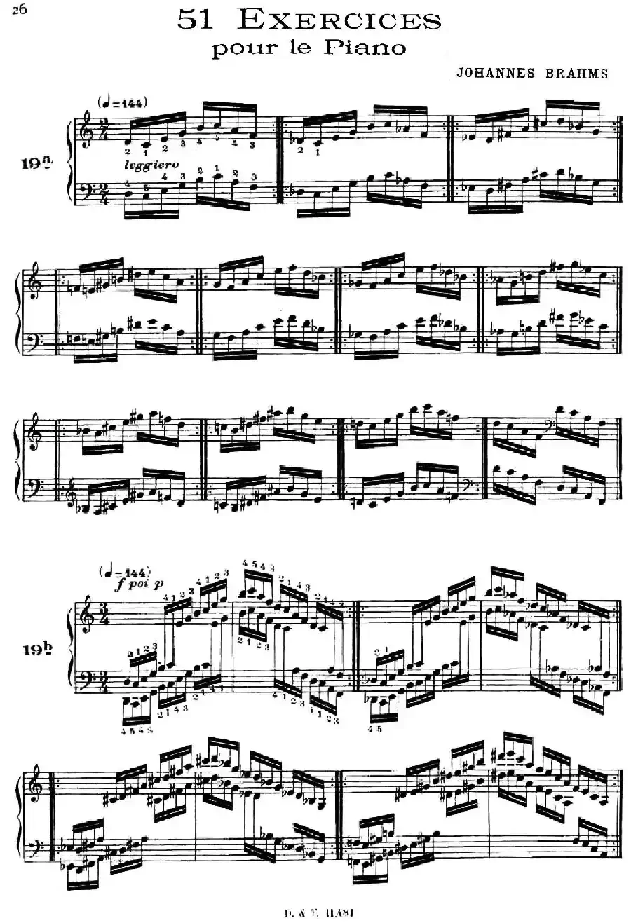 51 Exercises, WoO 6（51首钢琴练习 19—25）