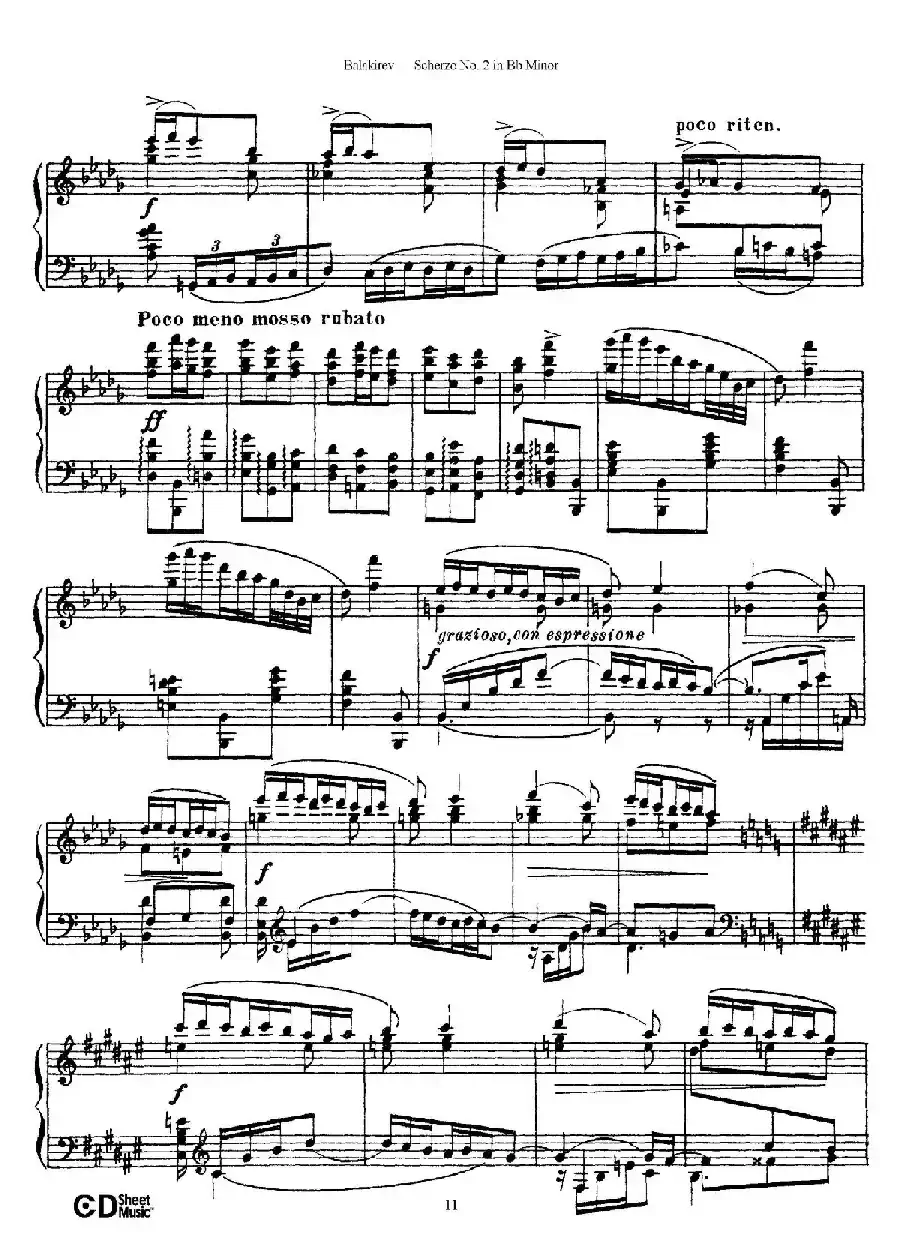 Scherzo No.2 in B-flat Minor（降b小调第二谐谑曲）