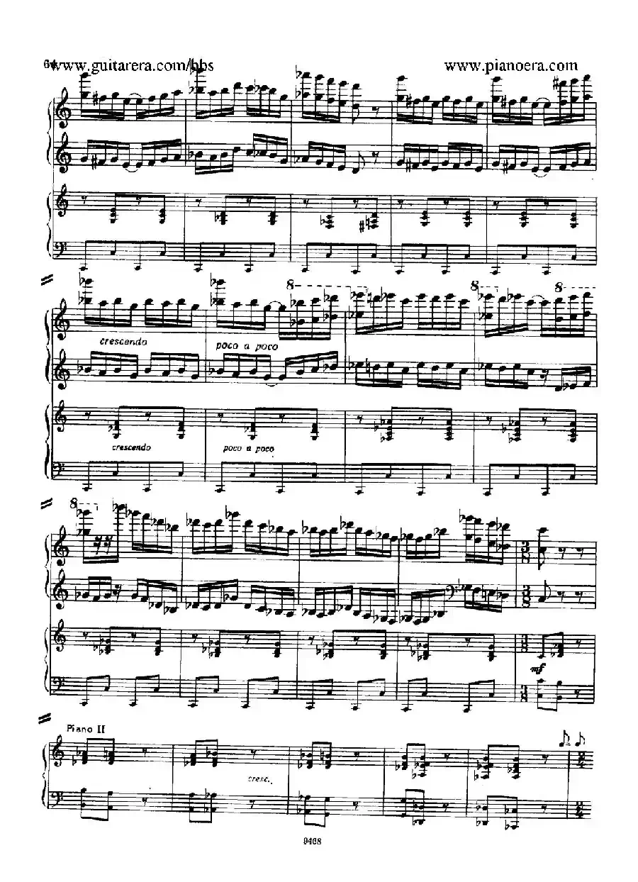 Piano Concerto in D-flat Major Op.37（降D大调钢琴协奏曲·Ⅲ·双钢琴）