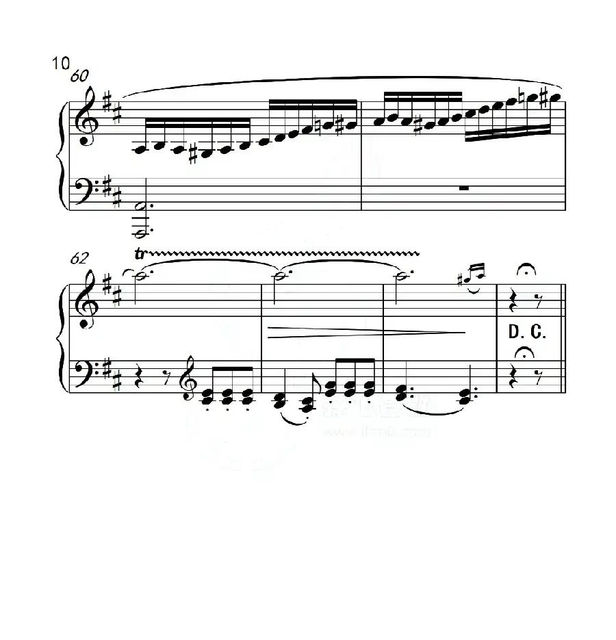 第五级B组 回旋曲(中国音乐学院钢琴考级作品1~6级)