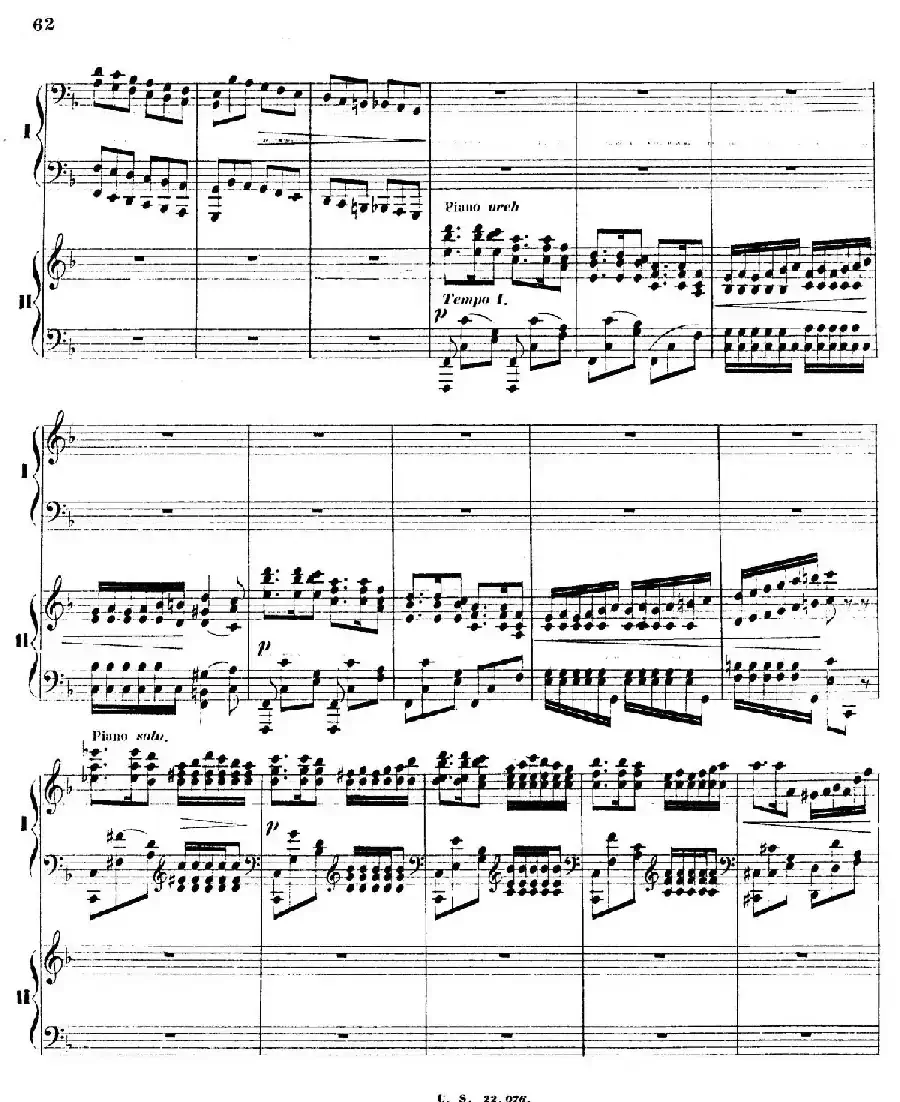 Piano Concerto No.2 in F Major Op.35（F大调第二钢琴协奏曲·Ⅱ·双钢琴）