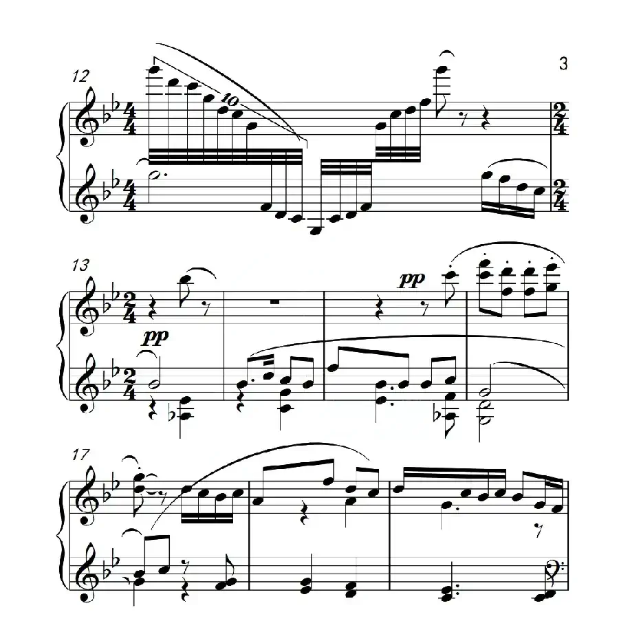 第六级A组 山歌(中国音乐学院钢琴考级作品1~6级)