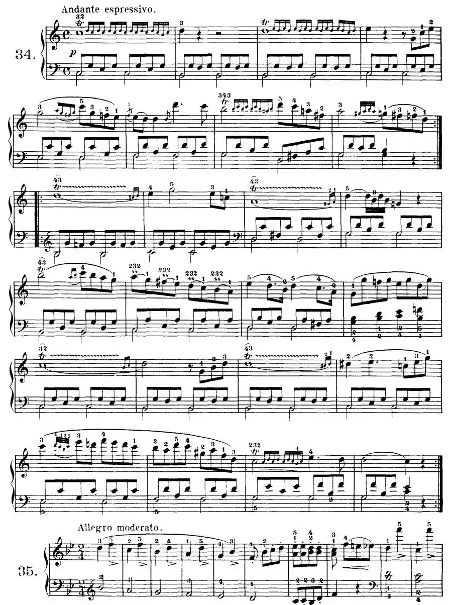 Czerny - 100 Progressive Studies Op.139（22—36）