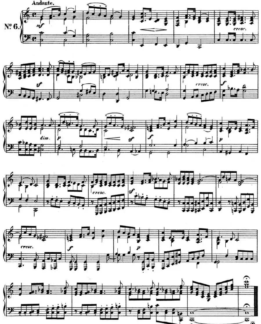 门德尔松无词歌Op.102(NO.6)