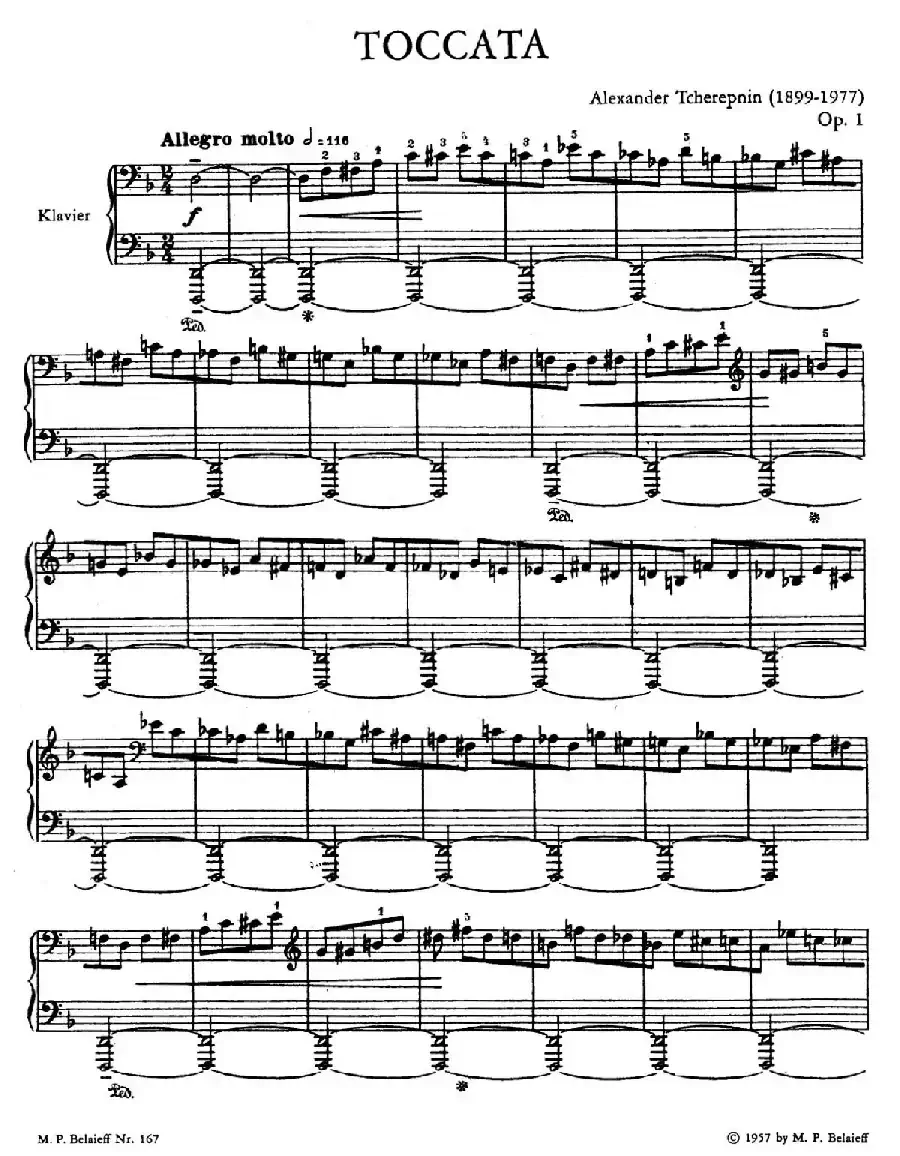 Toccata No.1 Op.1（第一托卡塔）