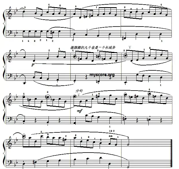 巴赫初级钢琴曲之二十：加伏特舞曲