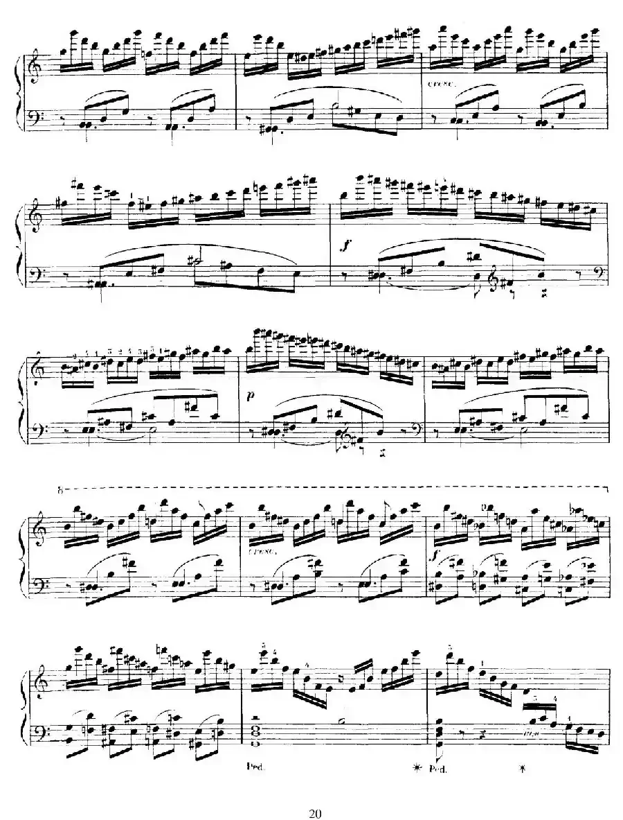 15 Etudes de Vortuosite Op.72（15首辉煌练习曲·5）