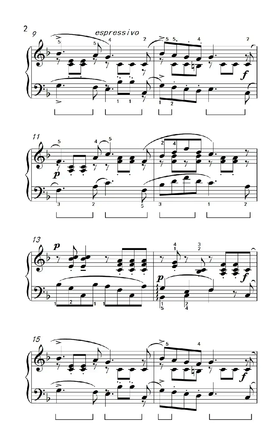 快乐的农夫（老年大学 钢琴教程 2）