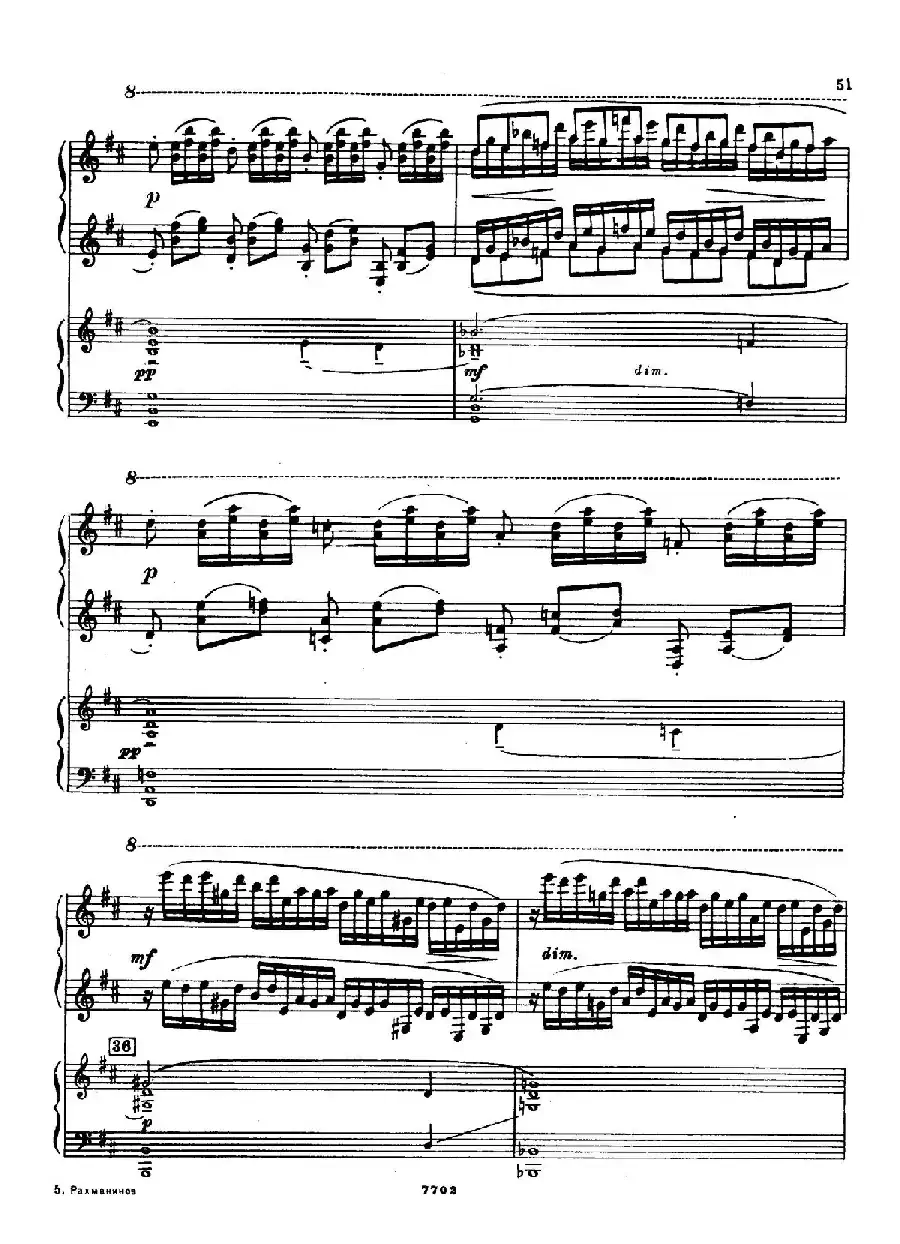 升f小调第一钢琴协奏曲 Op.1（双钢琴版）