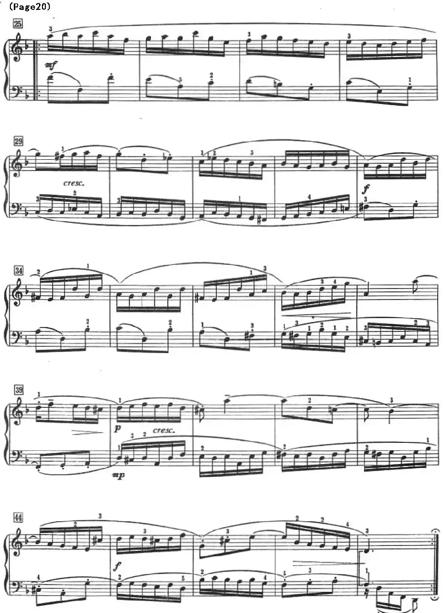 巴赫小前奏曲（NO.13-NO.16）