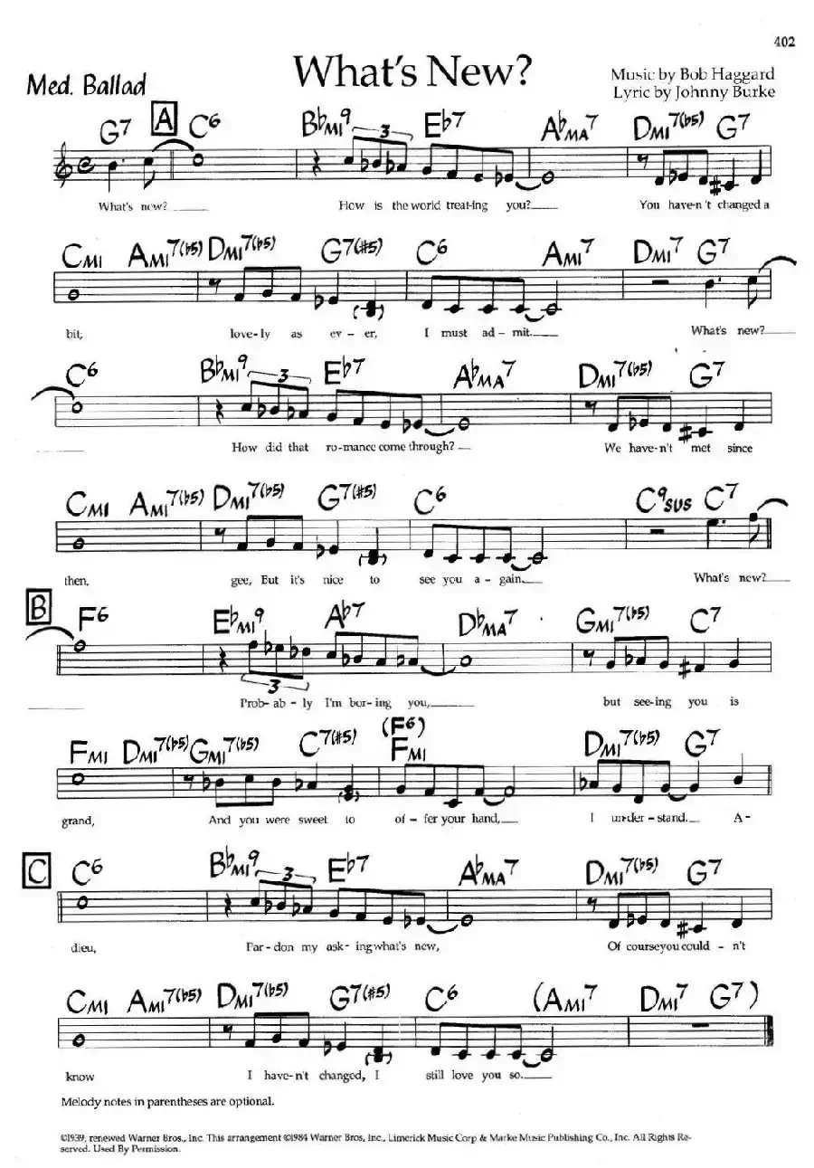 What's New?（爵士钢琴曲）