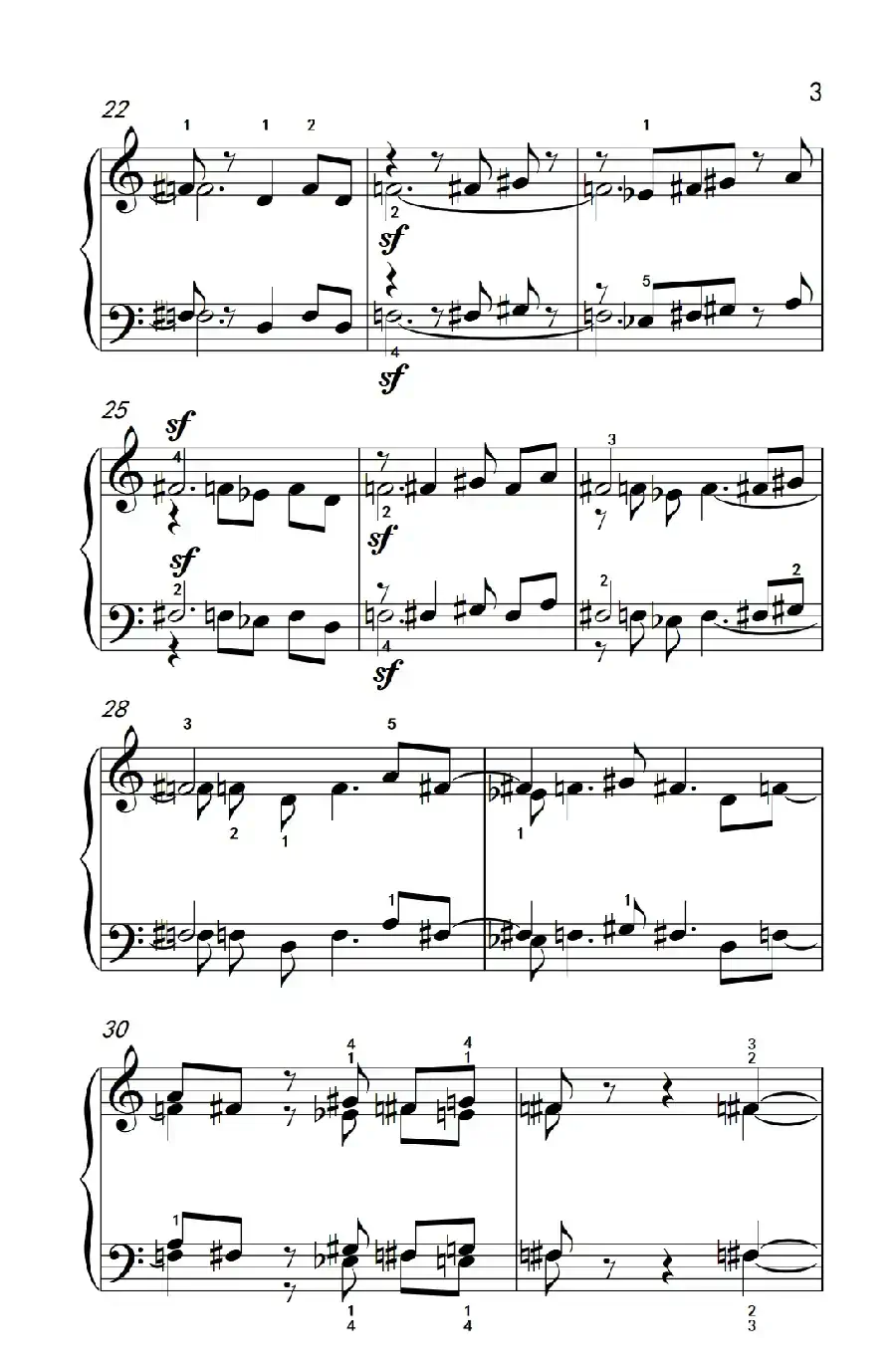 格斗（巴托克 小宇宙 钢琴教程 4）