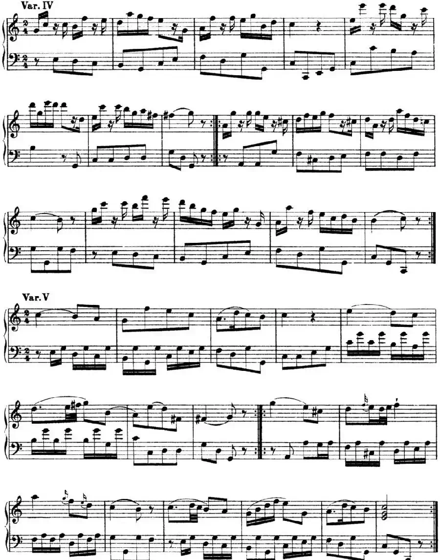 海顿 钢琴奏鸣曲 Hob XVI 15 in C major