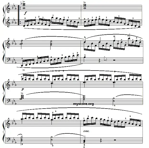 车尔尼（Czerny）849第18首曲谱及练习指导