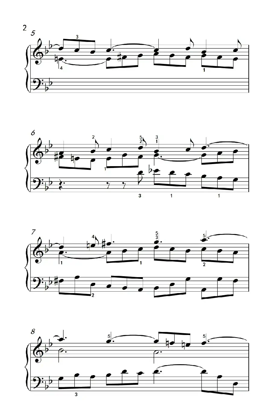 第九级1.吉格舞曲 选自《英国组曲》第三套（中央音乐学院 钢琴（业余）考级教程 7-9级）