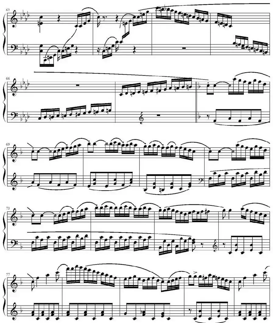 小奏鸣曲(Op.20,No.3 第三乐章)(库劳作曲版)