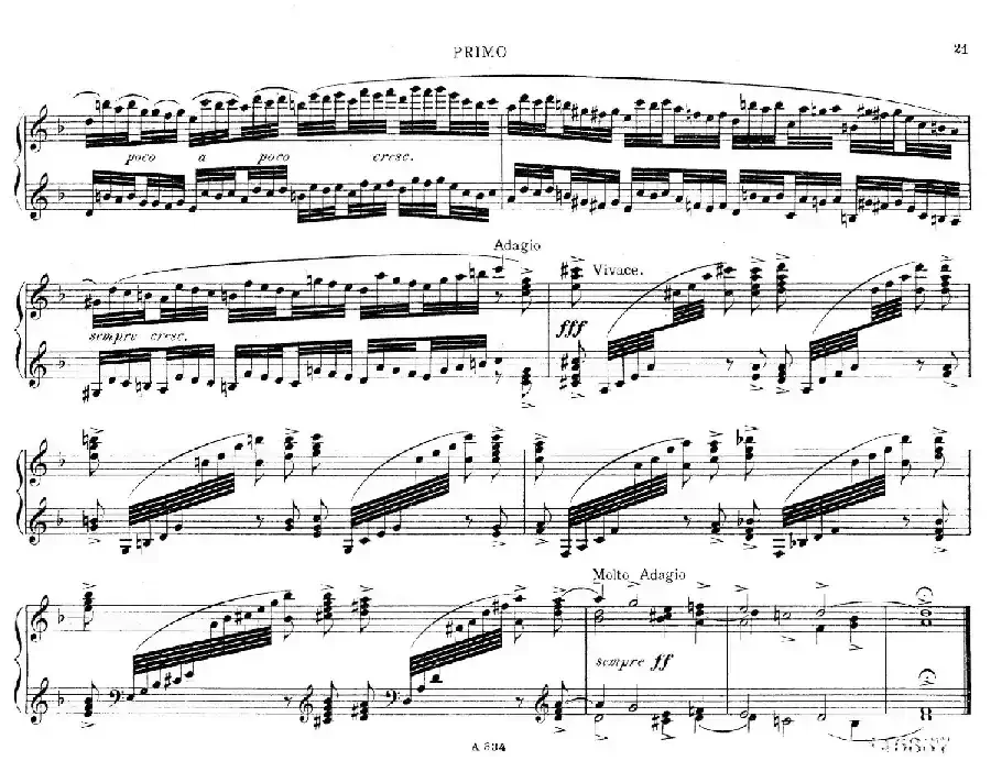 d小调托卡塔与赋格（BWV 565·雷格改编钢琴四手联弹版）