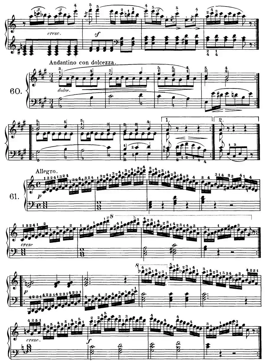 Czerny - 100 Progressive Studies Op.139(58—68)