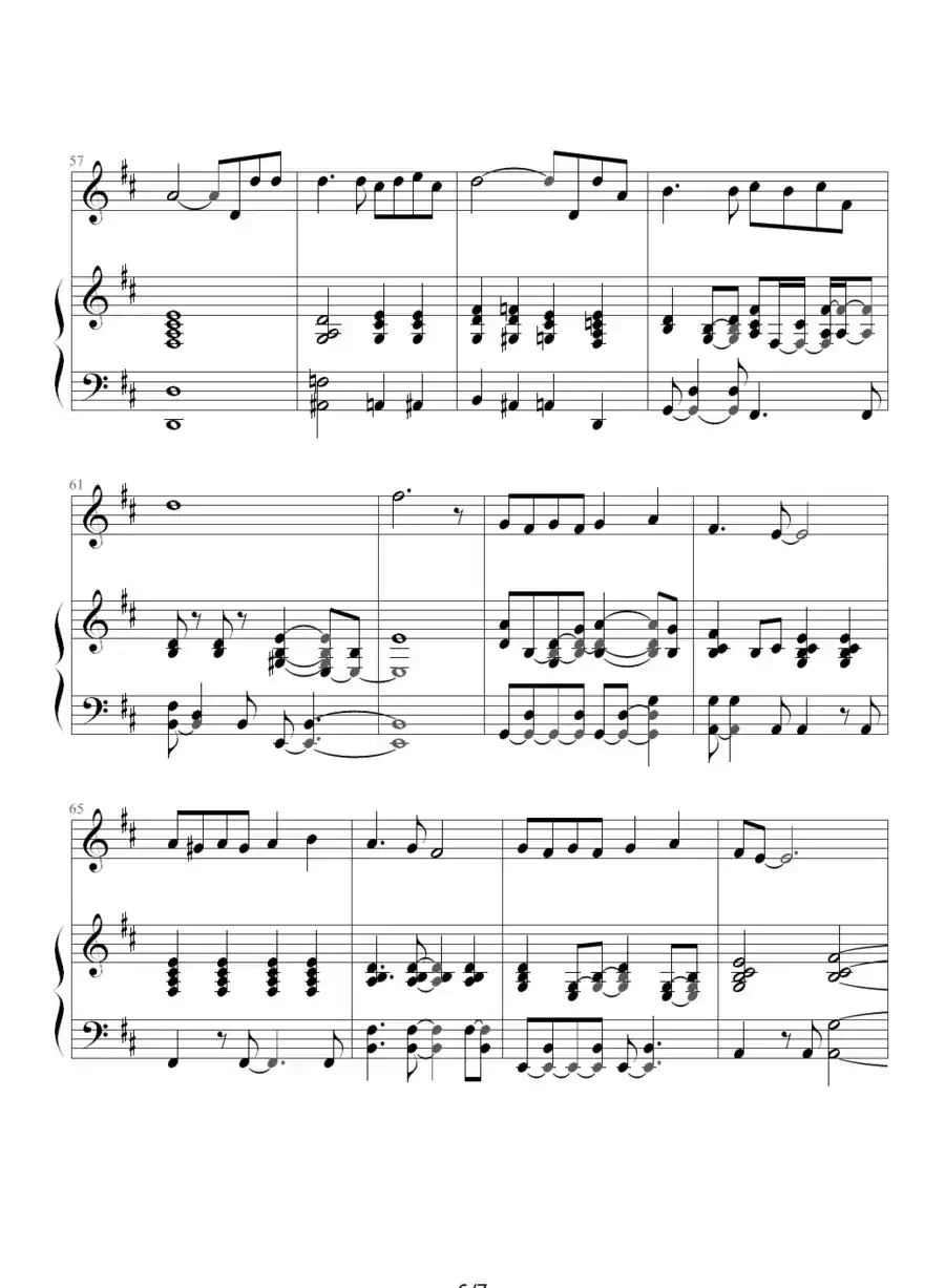 两个人不等于我们-原版（钢琴伴奏谱）