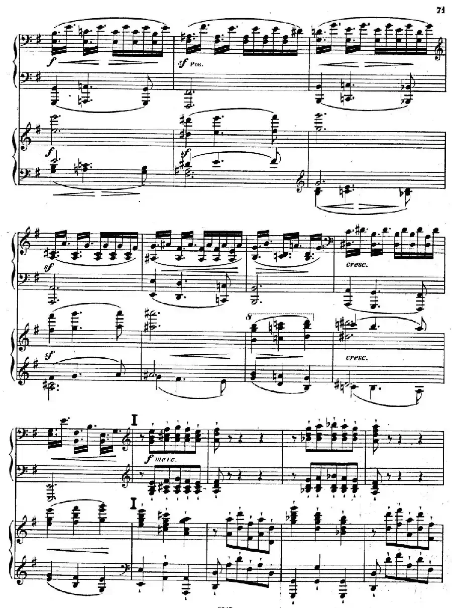 Symphony No.4 in e Minor Op.98（e小调第四交响曲·双钢琴）