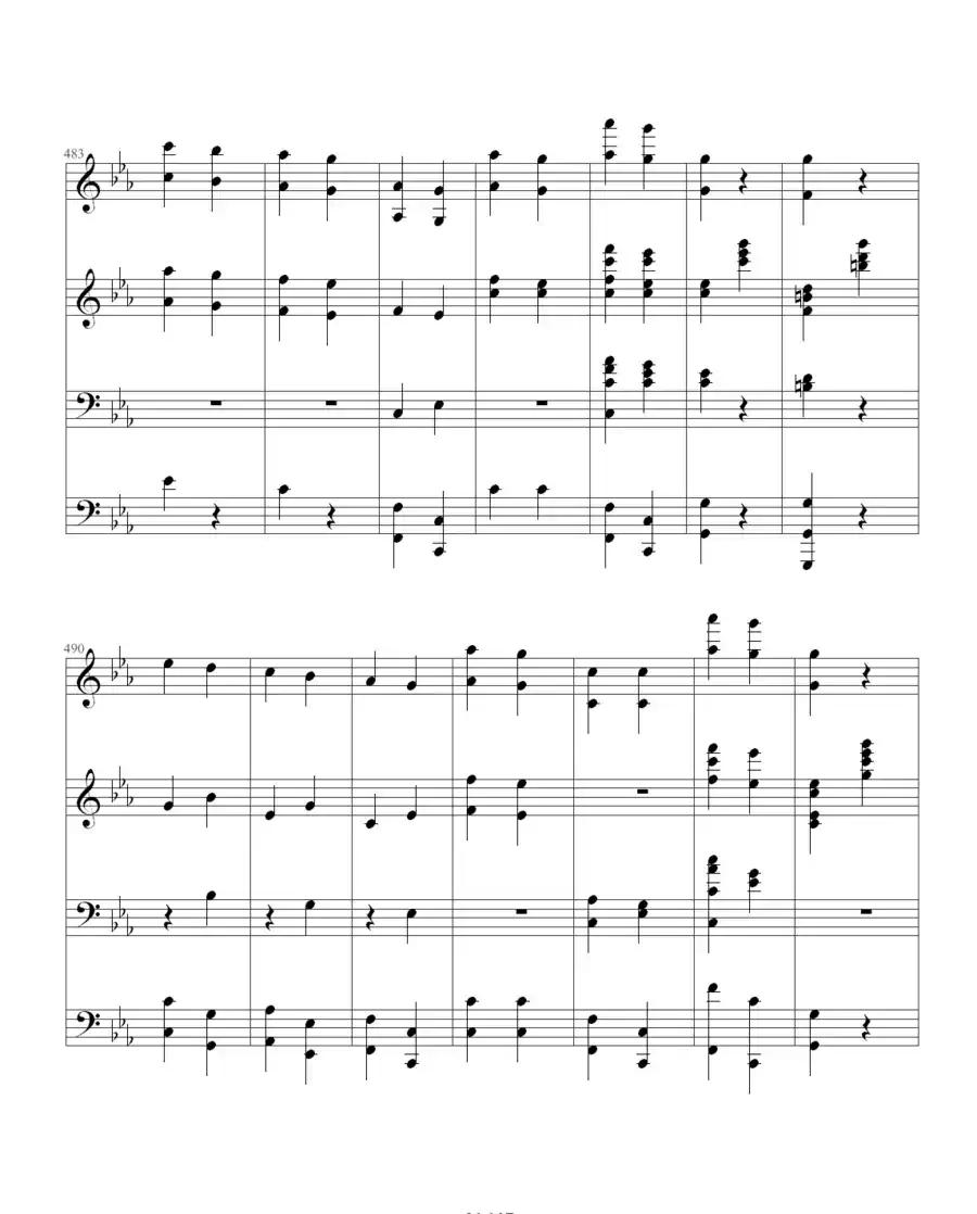 命运交响曲(四手联弹)