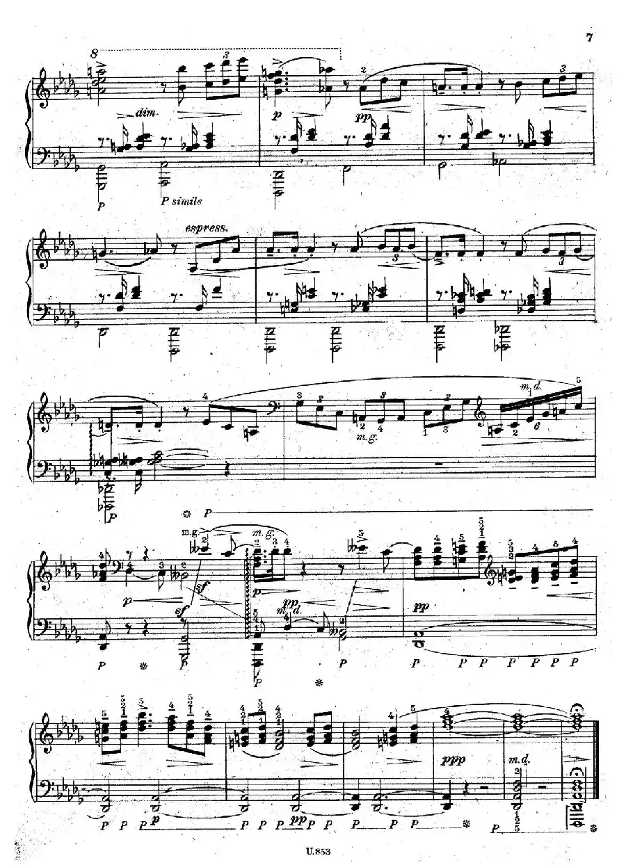 Six Piano Pieces Op.7（6首钢琴小品·Ⅰ）