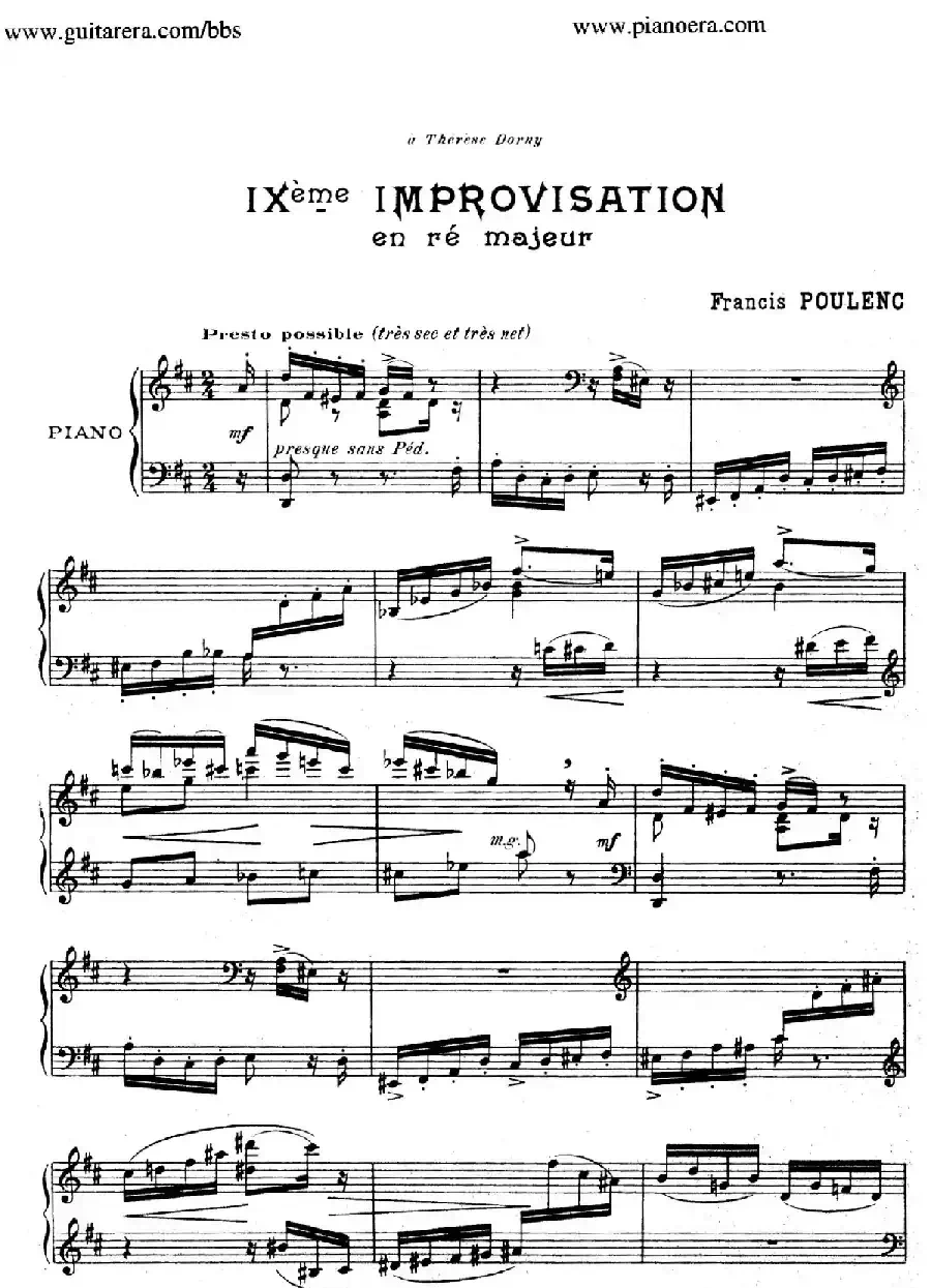 15 Improvisations（15首即兴曲·Ⅸ）