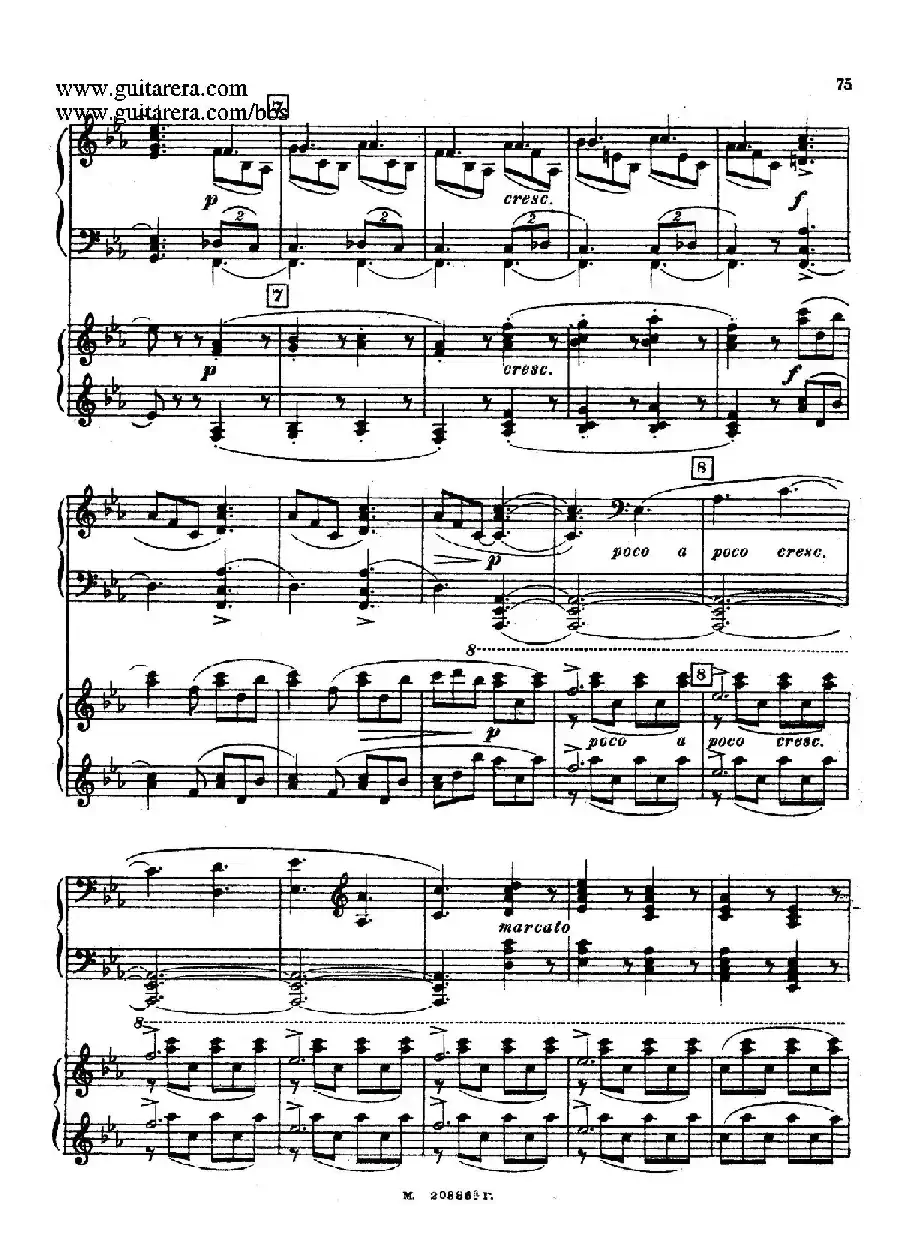 第二双钢琴组曲 Suite for Two Pianos No.2 Op.17（4. 塔兰泰拉舞曲 Tarantella）