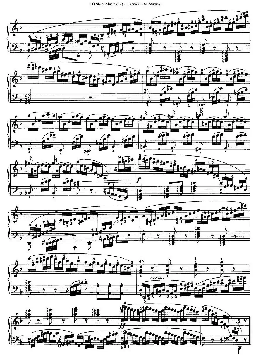 Cramer - 84 exercices（46—50）（克拉莫84首钢琴练习曲）