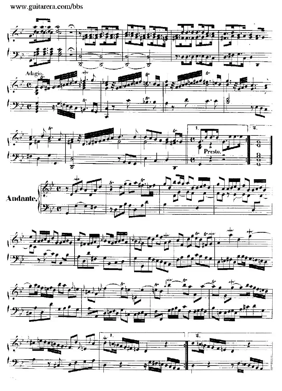 Suite No.7 in g Minor HWV 432（g小调第七组曲）